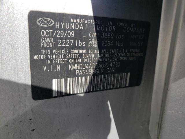 Photo 11 VIN: KMHDU4AD5AU924793 - HYUNDAI ELANTRA 