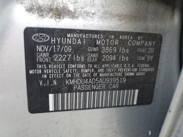 Photo 11 VIN: KMHDU4AD5AU939519 - HYUNDAI ELANTRA BL 