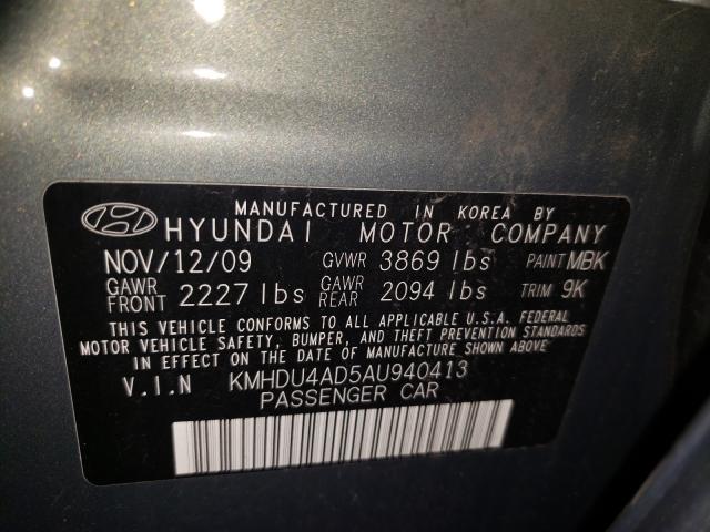 Photo 9 VIN: KMHDU4AD5AU940413 - HYUNDAI ELANTRA BL 