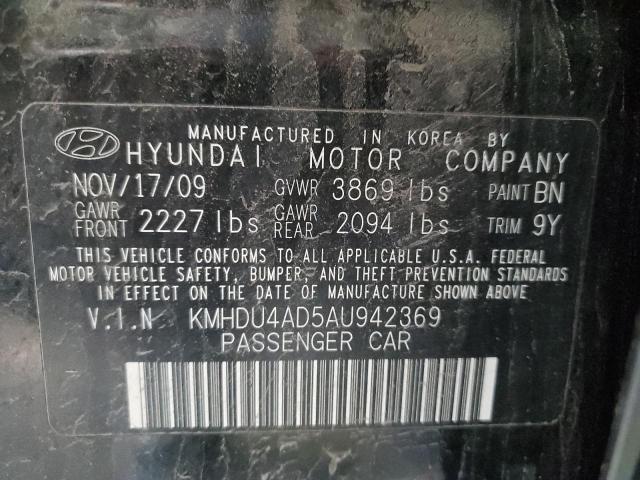 Photo 11 VIN: KMHDU4AD5AU942369 - HYUNDAI ELANTRA 