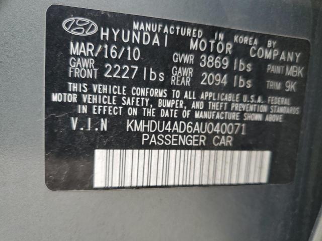 Photo 11 VIN: KMHDU4AD6AU040071 - HYUNDAI ELANTRA BL 