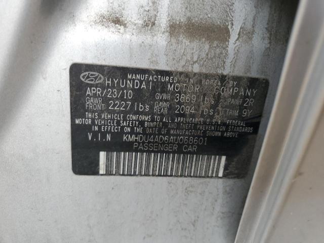 Photo 11 VIN: KMHDU4AD6AU068601 - HYUNDAI ELANTRA 