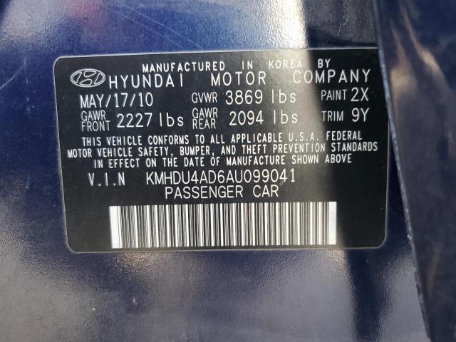 Photo 11 VIN: KMHDU4AD6AU099041 - HYUNDAI ELANTRA 