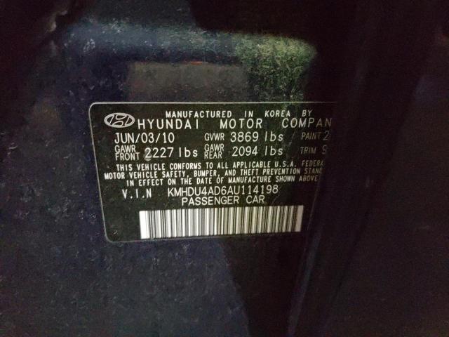 Photo 9 VIN: KMHDU4AD6AU114198 - HYUNDAI ELANTRA BL 