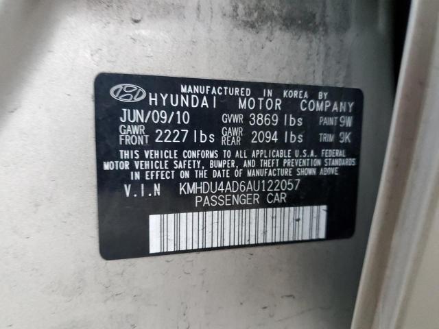 Photo 11 VIN: KMHDU4AD6AU122057 - HYUNDAI ELANTRA 