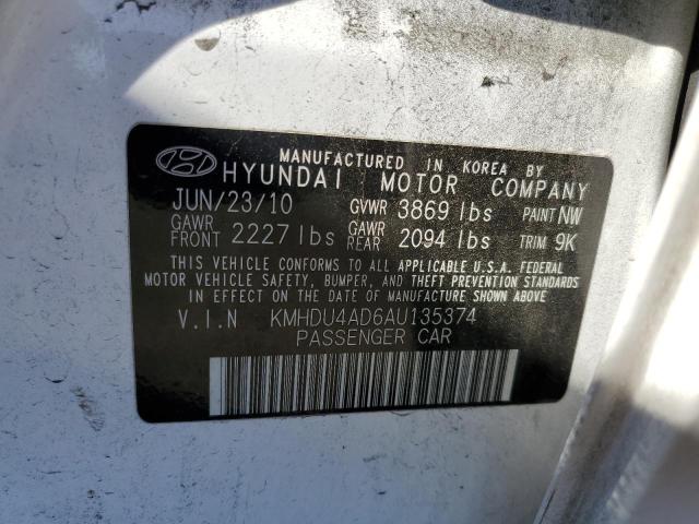 Photo 12 VIN: KMHDU4AD6AU135374 - HYUNDAI ELANTRA BL 