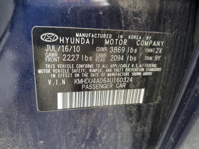 Photo 11 VIN: KMHDU4AD6AU160324 - HYUNDAI ELANTRA BL 