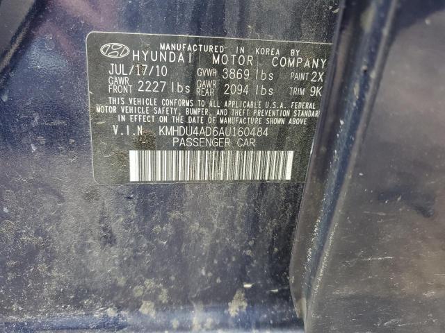 Photo 11 VIN: KMHDU4AD6AU160484 - HYUNDAI ELANTRA 