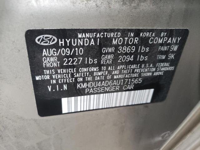 Photo 9 VIN: KMHDU4AD6AU171565 - HYUNDAI ELANTRA BL 