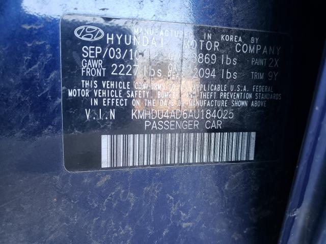 Photo 9 VIN: KMHDU4AD6AU184025 - HYUNDAI ELANTRA BL 