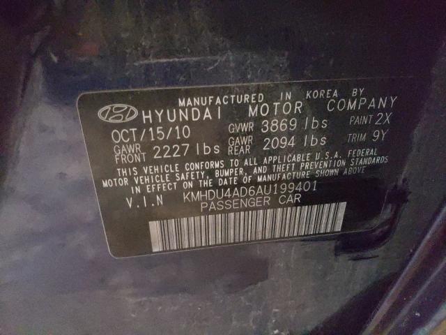 Photo 9 VIN: KMHDU4AD6AU199401 - HYUNDAI ELANTRA BL 