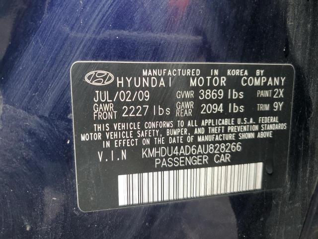 Photo 11 VIN: KMHDU4AD6AU828266 - HYUNDAI ELANTRA BL 