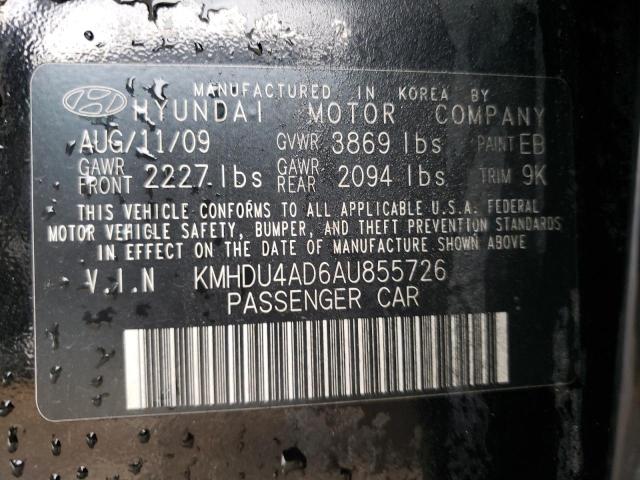 Photo 9 VIN: KMHDU4AD6AU855726 - HYUNDAI ELANTRA BL 