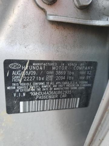 Photo 11 VIN: KMHDU4AD6AU862935 - HYUNDAI ELANTRA BL 