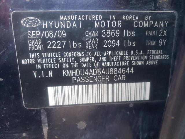 Photo 11 VIN: KMHDU4AD6AU884644 - HYUNDAI ELANTRA BL 