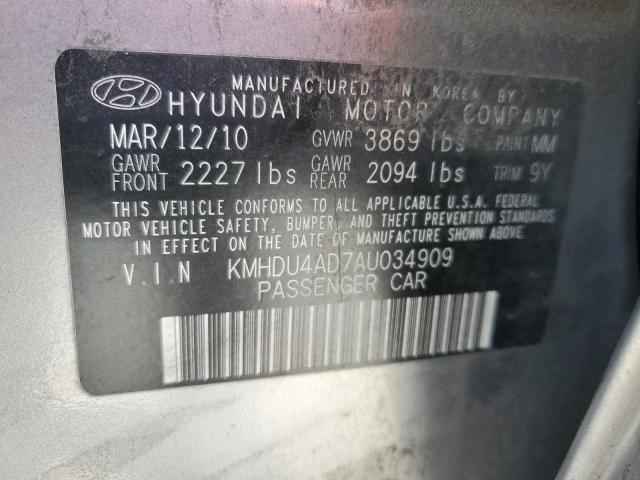 Photo 12 VIN: KMHDU4AD7AU034909 - HYUNDAI ELANTRA BL 