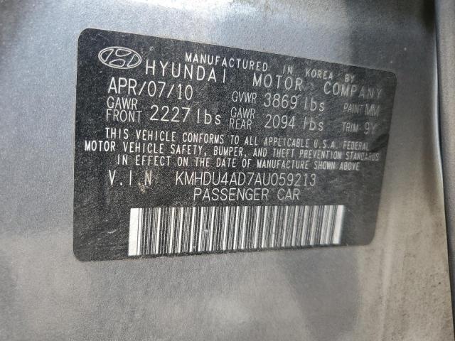 Photo 11 VIN: KMHDU4AD7AU059213 - HYUNDAI ELANTRA BL 