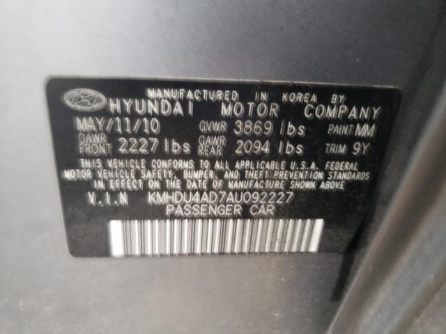 Photo 9 VIN: KMHDU4AD7AU092227 - HYUNDAI ELANTRA BL 