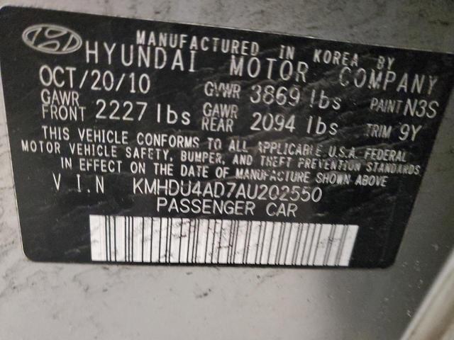 Photo 11 VIN: KMHDU4AD7AU202550 - HYUNDAI ELANTRA BL 