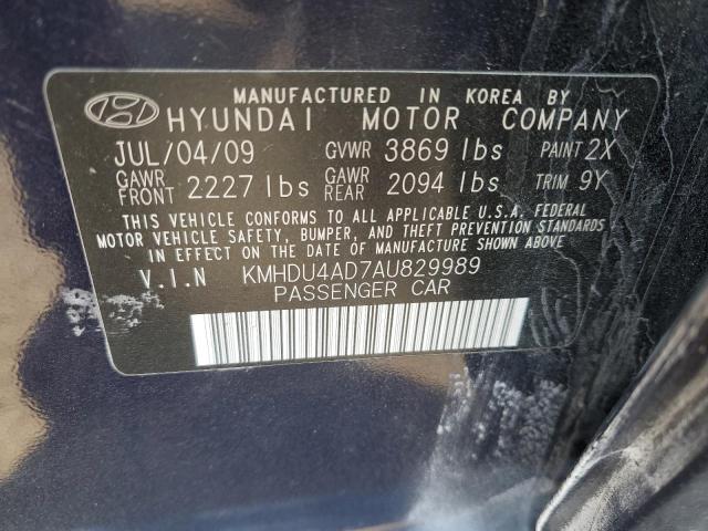 Photo 9 VIN: KMHDU4AD7AU829989 - HYUNDAI ELANTRA BL 