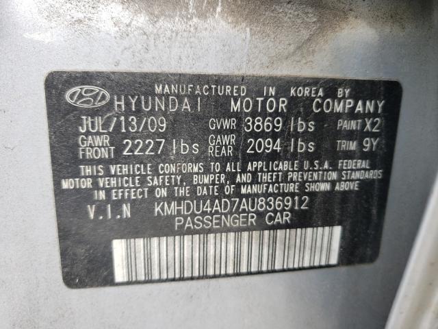 Photo 9 VIN: KMHDU4AD7AU836912 - HYUNDAI ELANTRA BL 