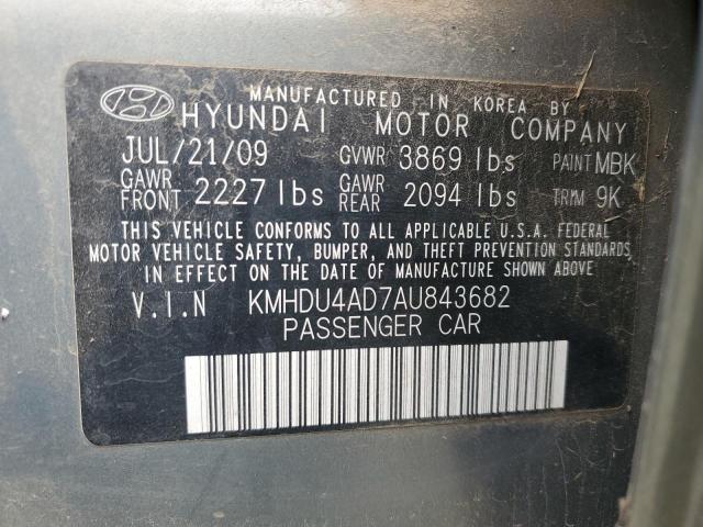 Photo 11 VIN: KMHDU4AD7AU843682 - HYUNDAI ELANTRA BL 