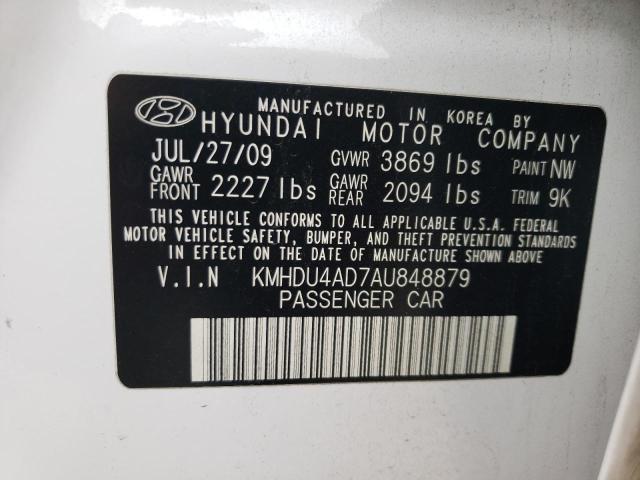 Photo 9 VIN: KMHDU4AD7AU848879 - HYUNDAI ELANTRA BL 