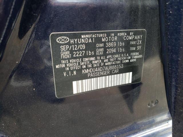 Photo 9 VIN: KMHDU4AD7AU888153 - HYUNDAI ELANTRA BL 