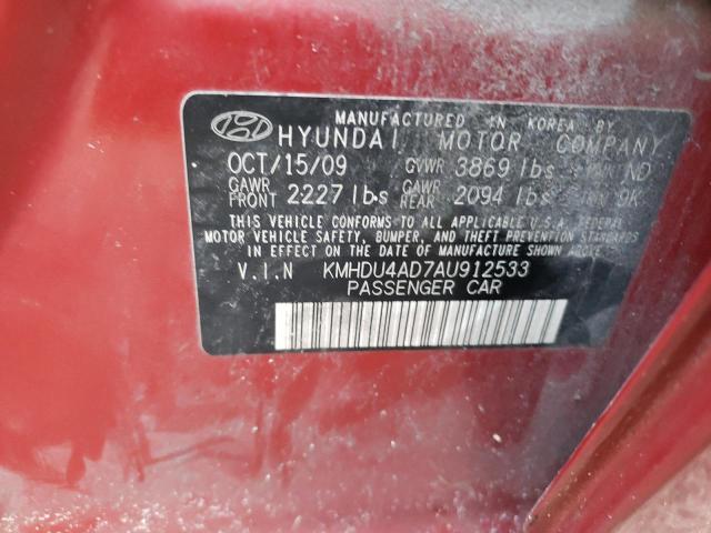 Photo 9 VIN: KMHDU4AD7AU912533 - HYUNDAI ELANTRA BL 