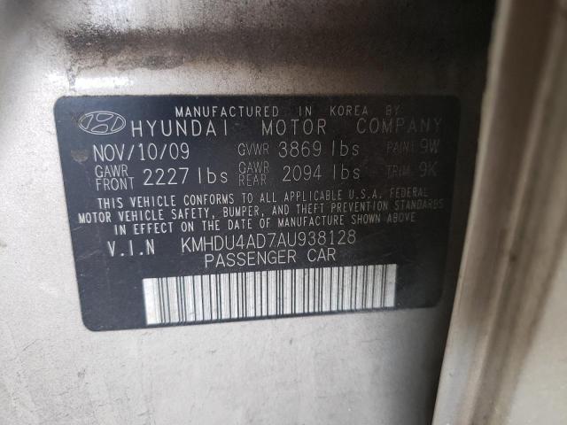 Photo 11 VIN: KMHDU4AD7AU938128 - HYUNDAI ELANTRA BL 