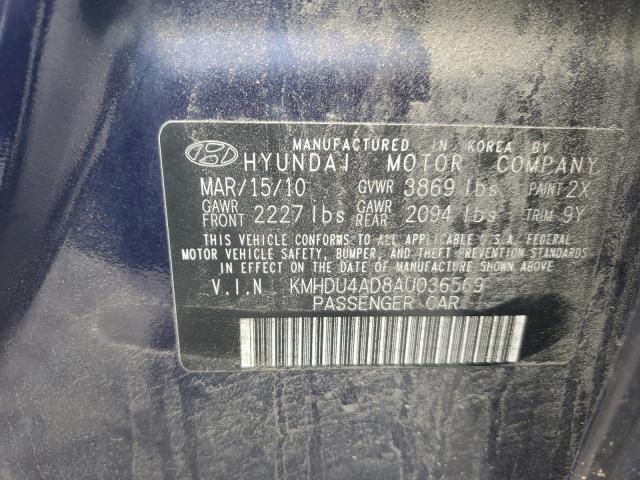 Photo 11 VIN: KMHDU4AD8AU036569 - HYUNDAI ELANTRA BL 