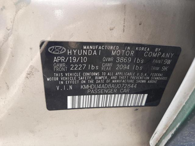 Photo 9 VIN: KMHDU4AD8AU072844 - HYUNDAI ELANTRA BL 