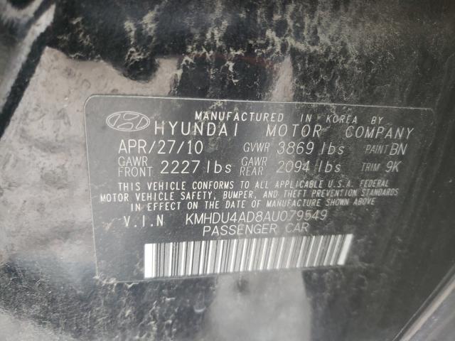 Photo 9 VIN: KMHDU4AD8AU079549 - HYUNDAI ELANTRA BL 