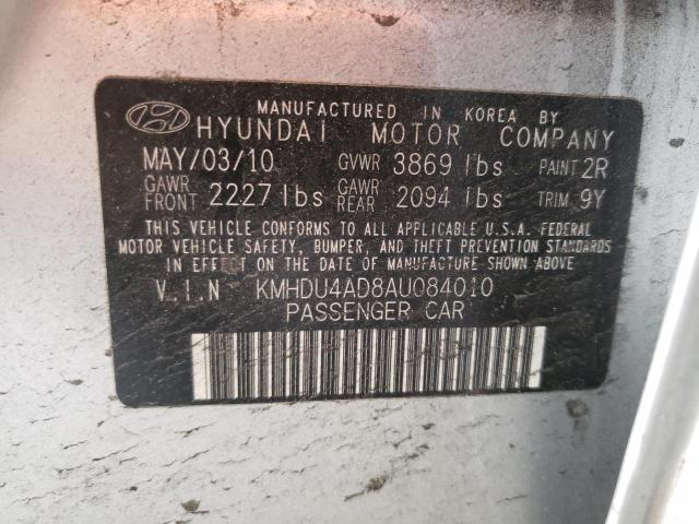 Photo 9 VIN: KMHDU4AD8AU084010 - HYUNDAI ELANTRA BL 