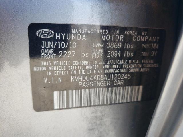 Photo 11 VIN: KMHDU4AD8AU120245 - HYUNDAI ELANTRA 