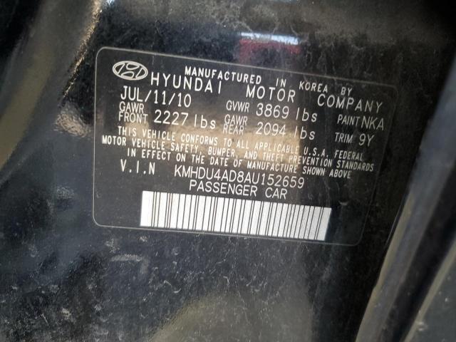 Photo 11 VIN: KMHDU4AD8AU152659 - HYUNDAI ELANTRA 