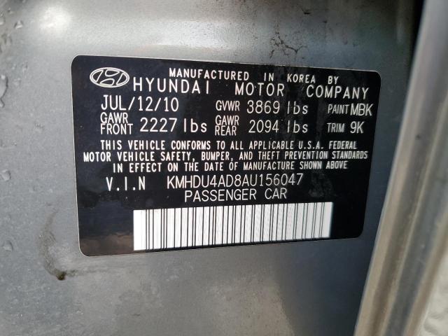 Photo 12 VIN: KMHDU4AD8AU156047 - HYUNDAI ELANTRA 