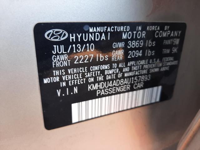 Photo 11 VIN: KMHDU4AD8AU157893 - HYUNDAI ELANTRA BL 