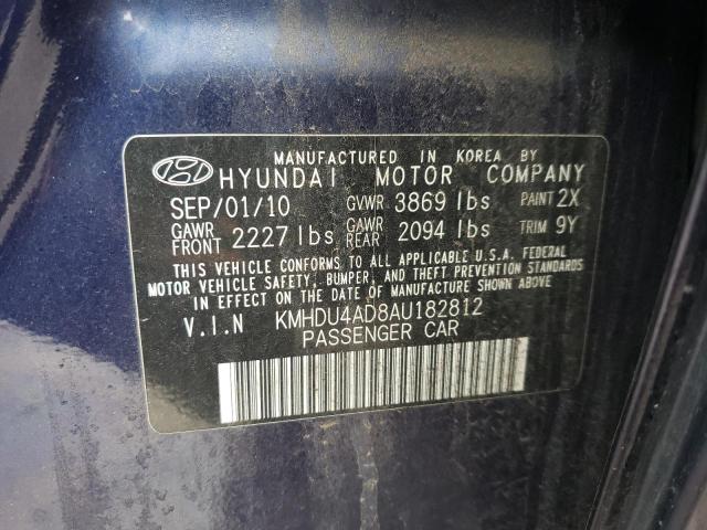 Photo 9 VIN: KMHDU4AD8AU182812 - HYUNDAI ELANTRA BL 