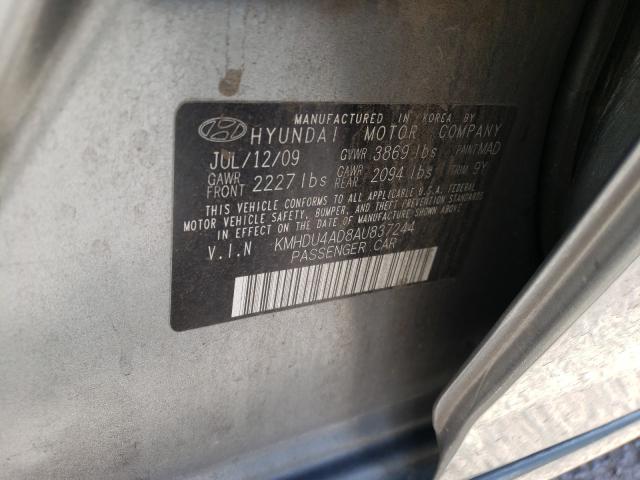 Photo 9 VIN: KMHDU4AD8AU837244 - HYUNDAI ELANTRA BL 