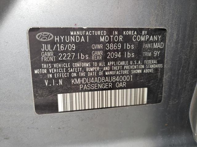 Photo 11 VIN: KMHDU4AD8AU840001 - HYUNDAI ELANTRA 