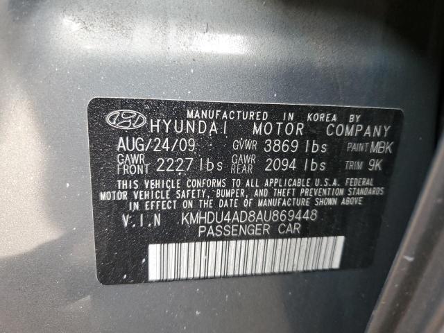 Photo 12 VIN: KMHDU4AD8AU869448 - HYUNDAI ELANTRA BL 