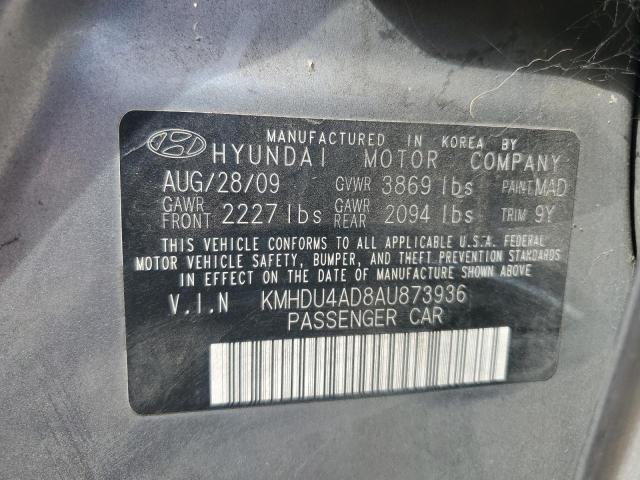 Photo 11 VIN: KMHDU4AD8AU873936 - HYUNDAI ELANTRA BL 