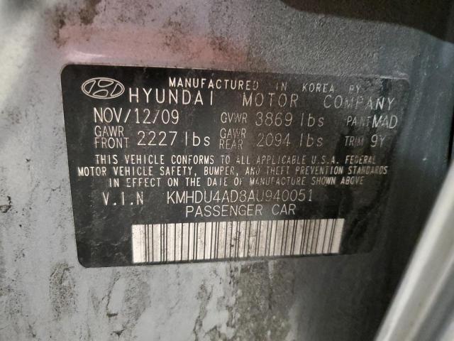 Photo 11 VIN: KMHDU4AD8AU940051 - HYUNDAI ELANTRA 