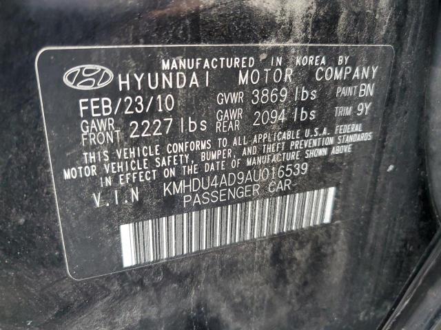 Photo 9 VIN: KMHDU4AD9AU016539 - HYUNDAI ELANTRA BL 