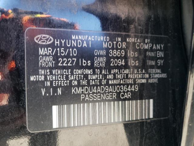 Photo 11 VIN: KMHDU4AD9AU036449 - HYUNDAI ELANTRA BL 