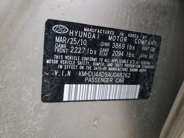 Photo 9 VIN: KMHDU4AD9AU048262 - HYUNDAI ELANTRA 