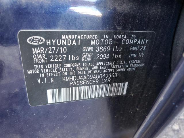 Photo 11 VIN: KMHDU4AD9AU049363 - HYUNDAI ELANTRA 