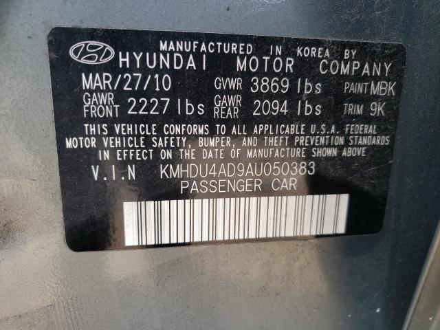 Photo 9 VIN: KMHDU4AD9AU050383 - HYUNDAI ELANTRA BL 