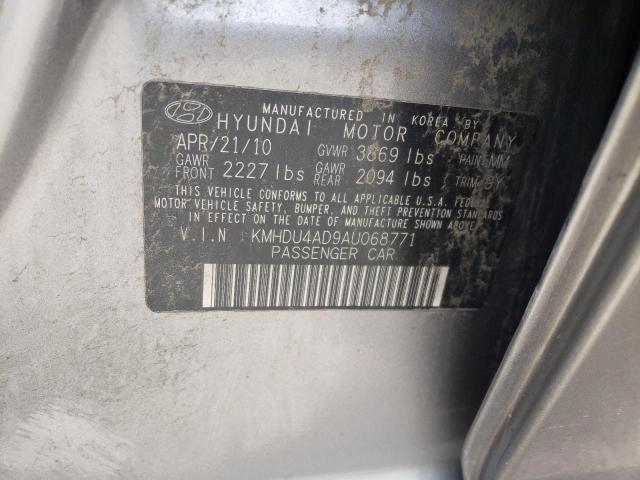 Photo 9 VIN: KMHDU4AD9AU068771 - HYUNDAI ELANTRA BL 